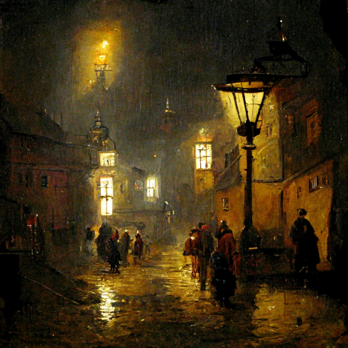 bernd_Oil_painting_of_a_rainy_night_in_Prague_in_1633_with_gas__0bd27e1f-3f70-4795-8ba0-71ee8714cbef